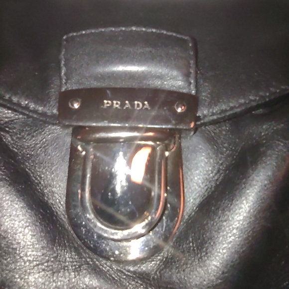 Prada Authentic  Leather Shoulder Bag - Picture 5 of 16